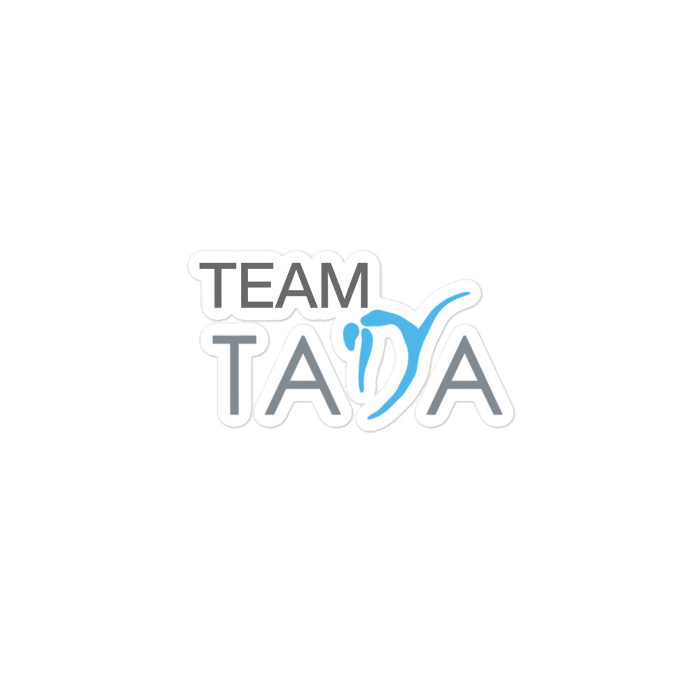 Team TADA - Bubble-Free Decal (White)