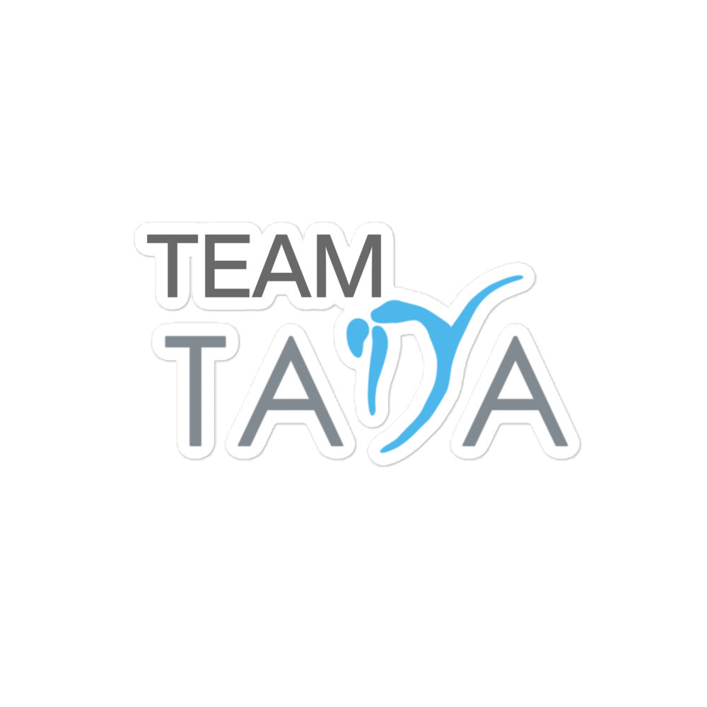 Team TADA - Bubble-Free Decal (White)