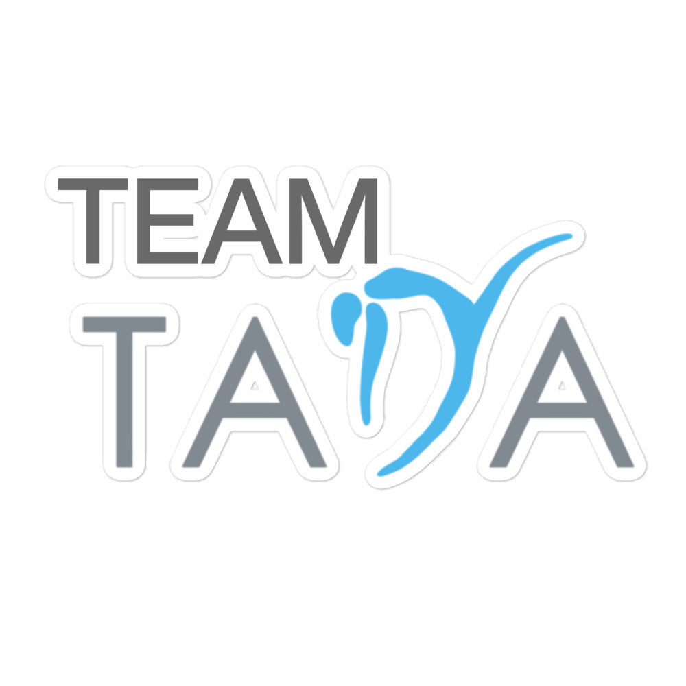 Team TADA - Bubble-Free Decal (White)